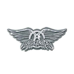 Een foto van een Aerosmith Speld Badge