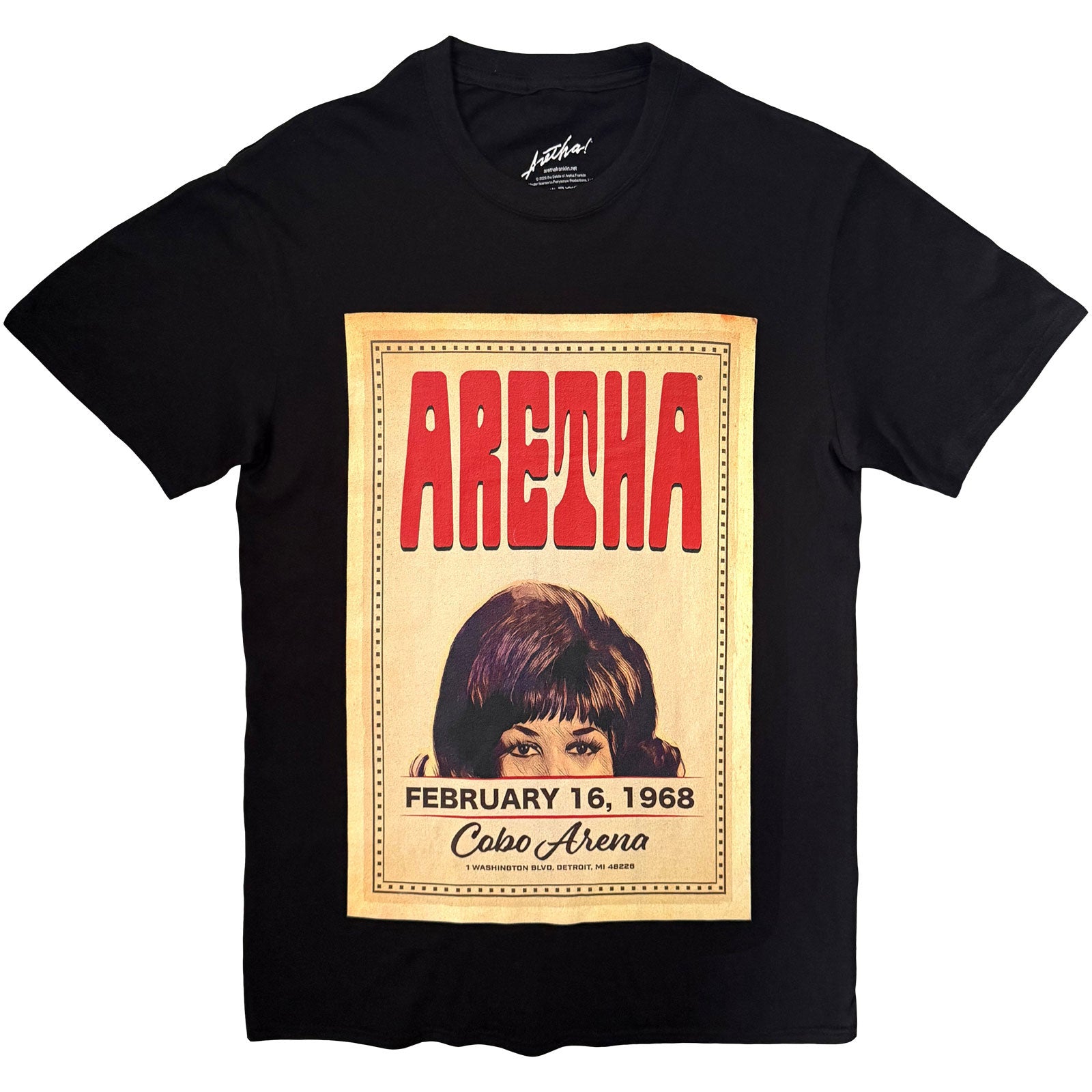 Een foto van een Aretha Franklin T-Shirt