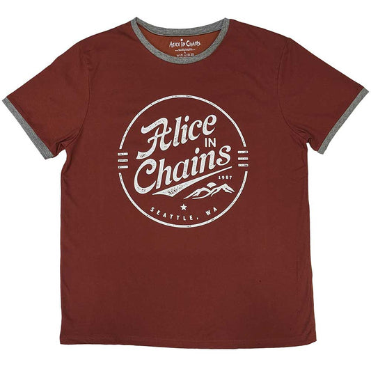 Een foto van een Alice In Chains Ringer T-Shirt