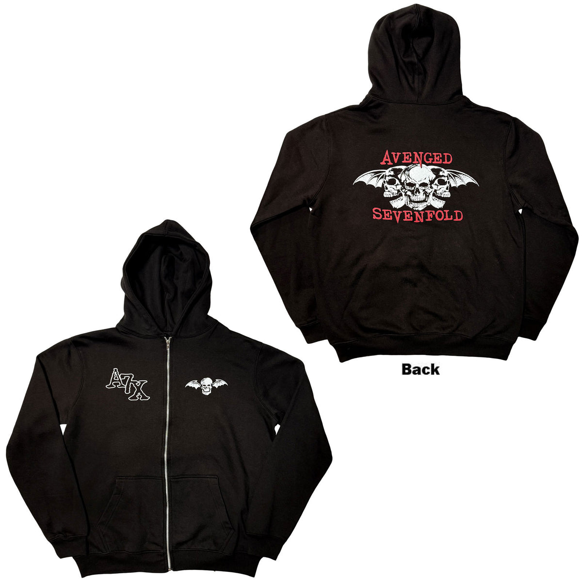 Een foto van een Avenged Sevenfold Rits Hoodie