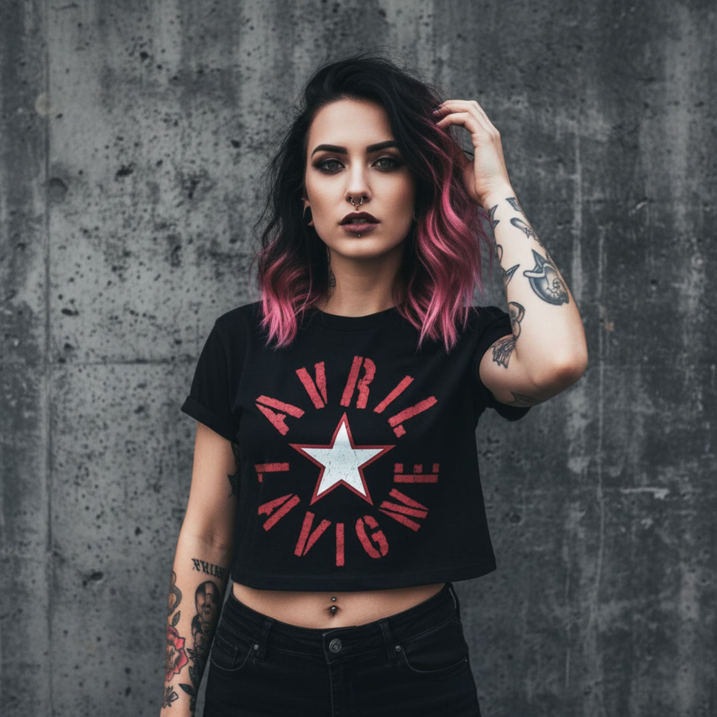 Een foto van een Avril Lavigne T-Shirt