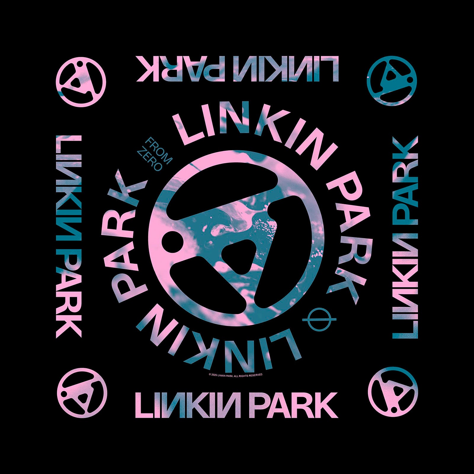 Een foto van een Linkin Park Hoofddeksel