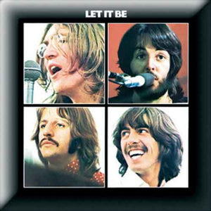 Een foto van een The Beatles Speld Badge