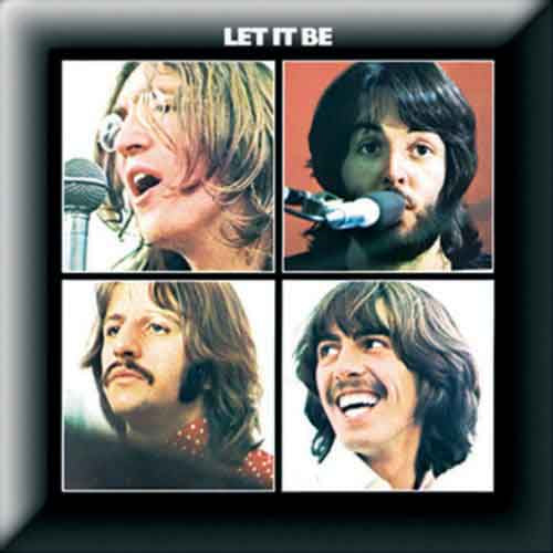 Een foto van een The Beatles Speld Badge