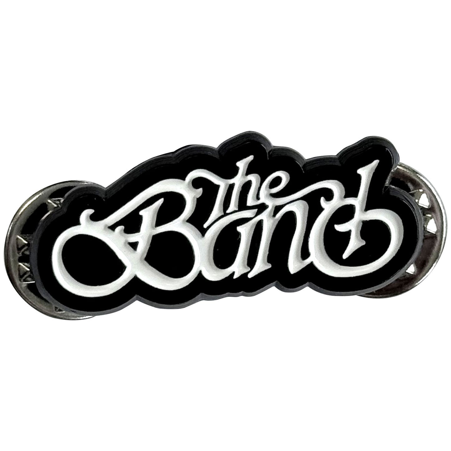 Een foto van een The Band Speld Badge