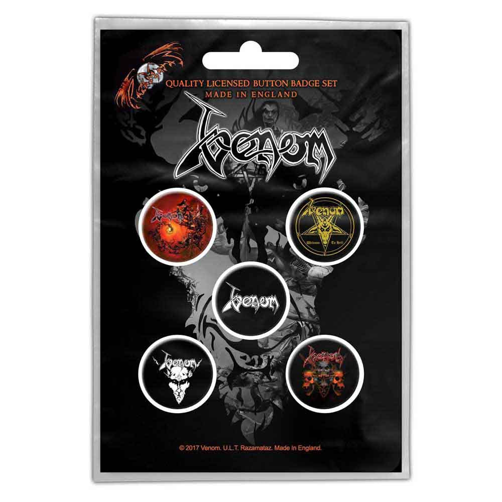 Een foto van een Venom Knop Badge Pakket