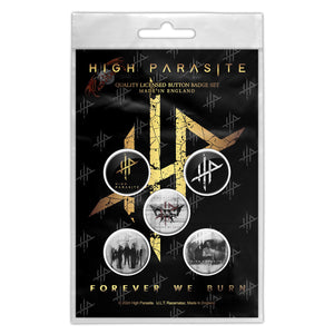Een foto van een High Parasite Knop Badge Pakket