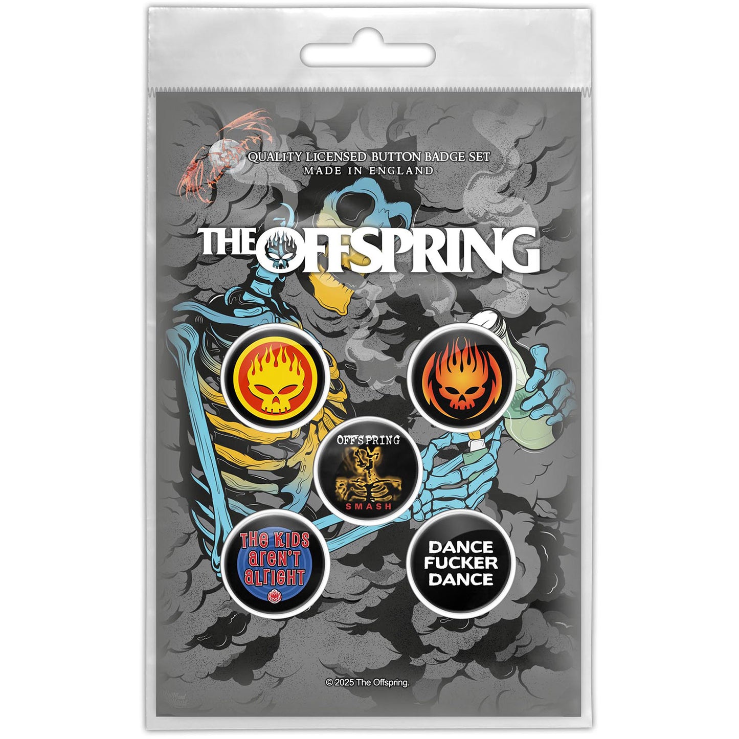 Een foto van een The Offspring Speld Badge