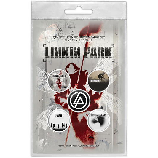 Een foto van een Linkin Park Speld Badge