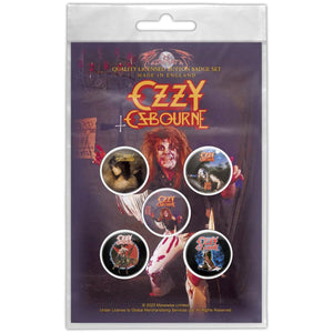 Een foto van een Ozzy Osbourne Speld Badge