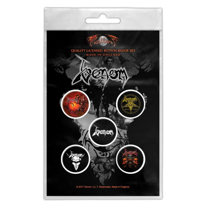 Een foto van een Venom Knop Badge Pakket
