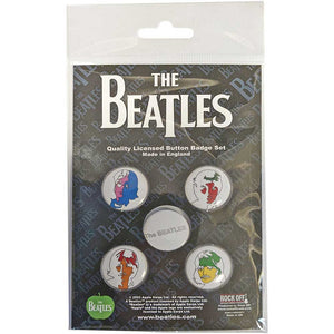 Een foto van een The Beatles Knop Badge Pakket