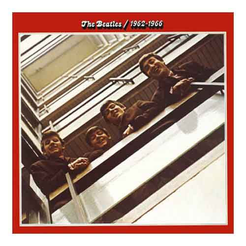 Een foto van een The Beatles Wenskaart