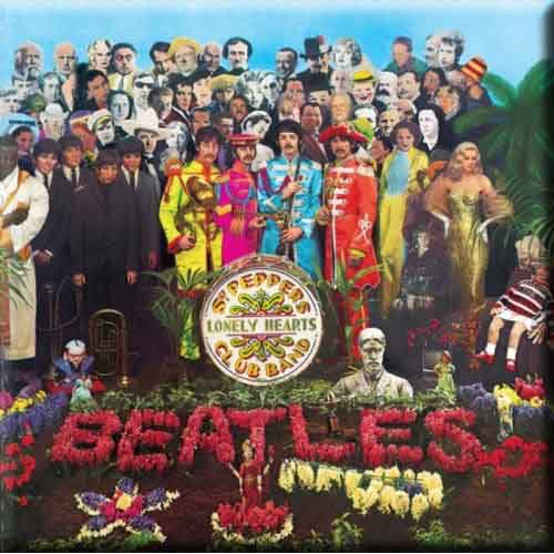 Een foto van een The Beatles Koelkastmagneet