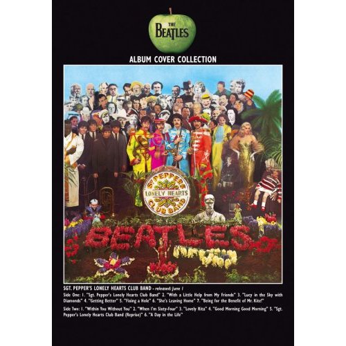Een foto van een The Beatles Briefkaart