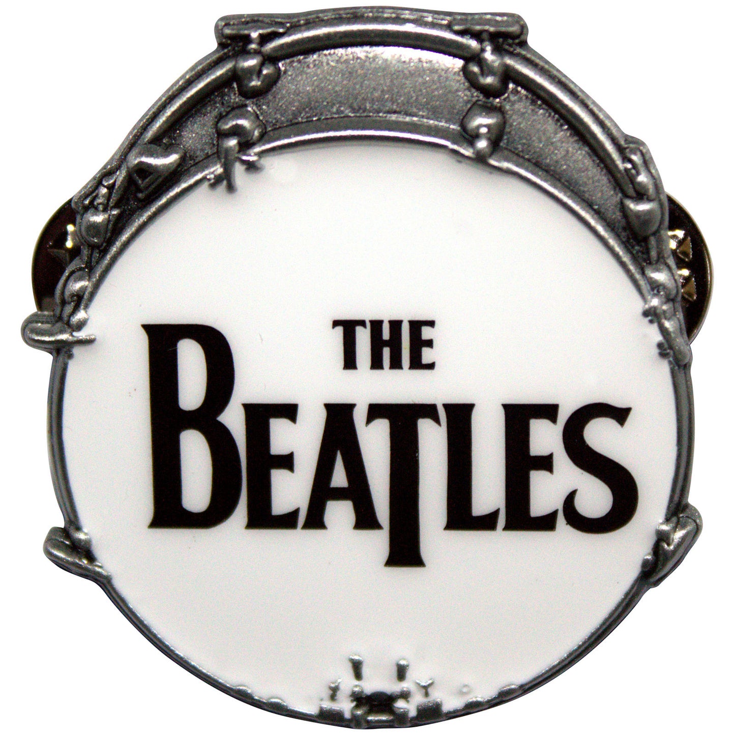 Een foto van een The Beatles Speld Badge