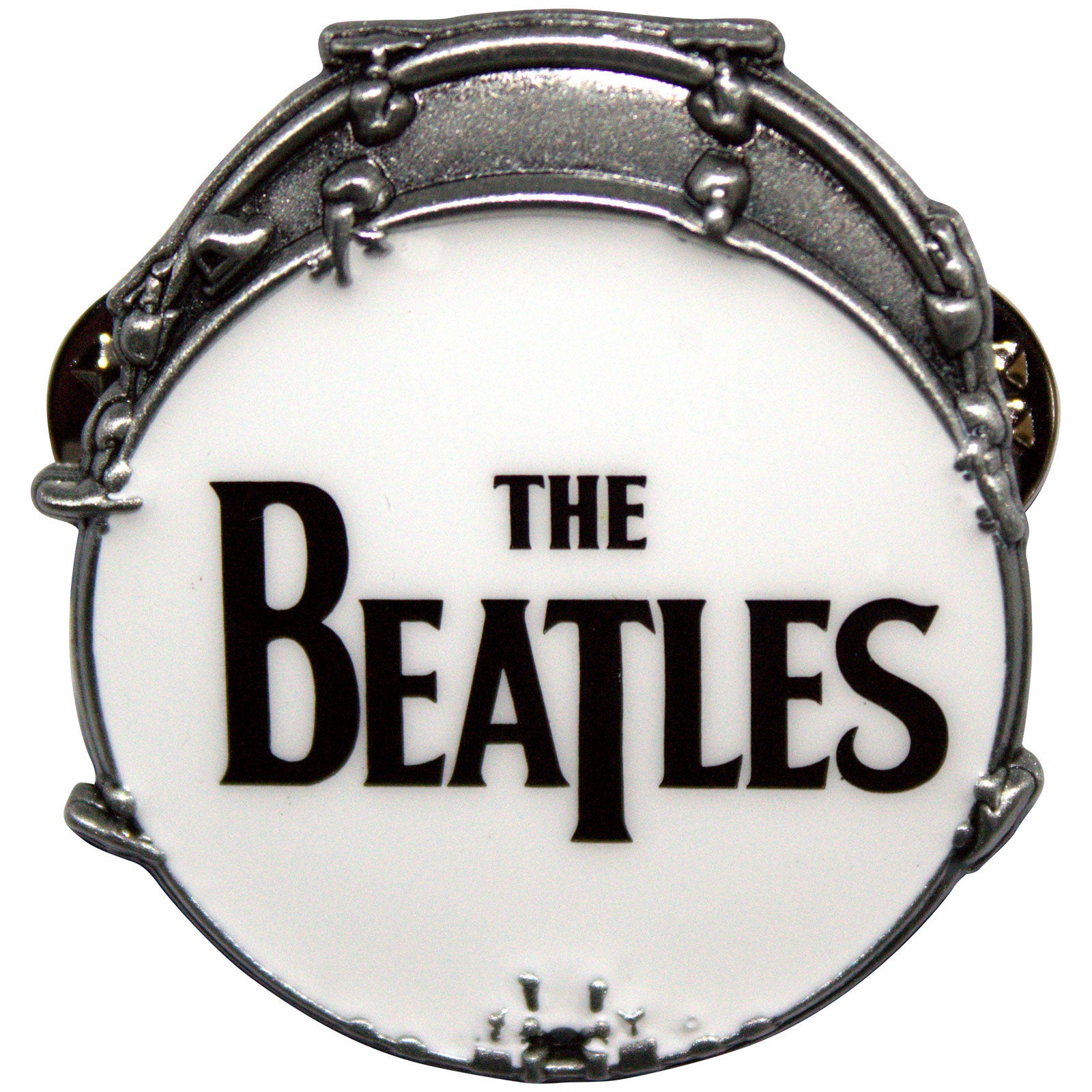 Een foto van een The Beatles Speld Badge