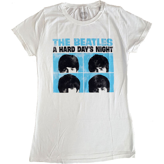 The Beatles Ladies T-Shirt: Hard Days Night Pastel T-Shirt