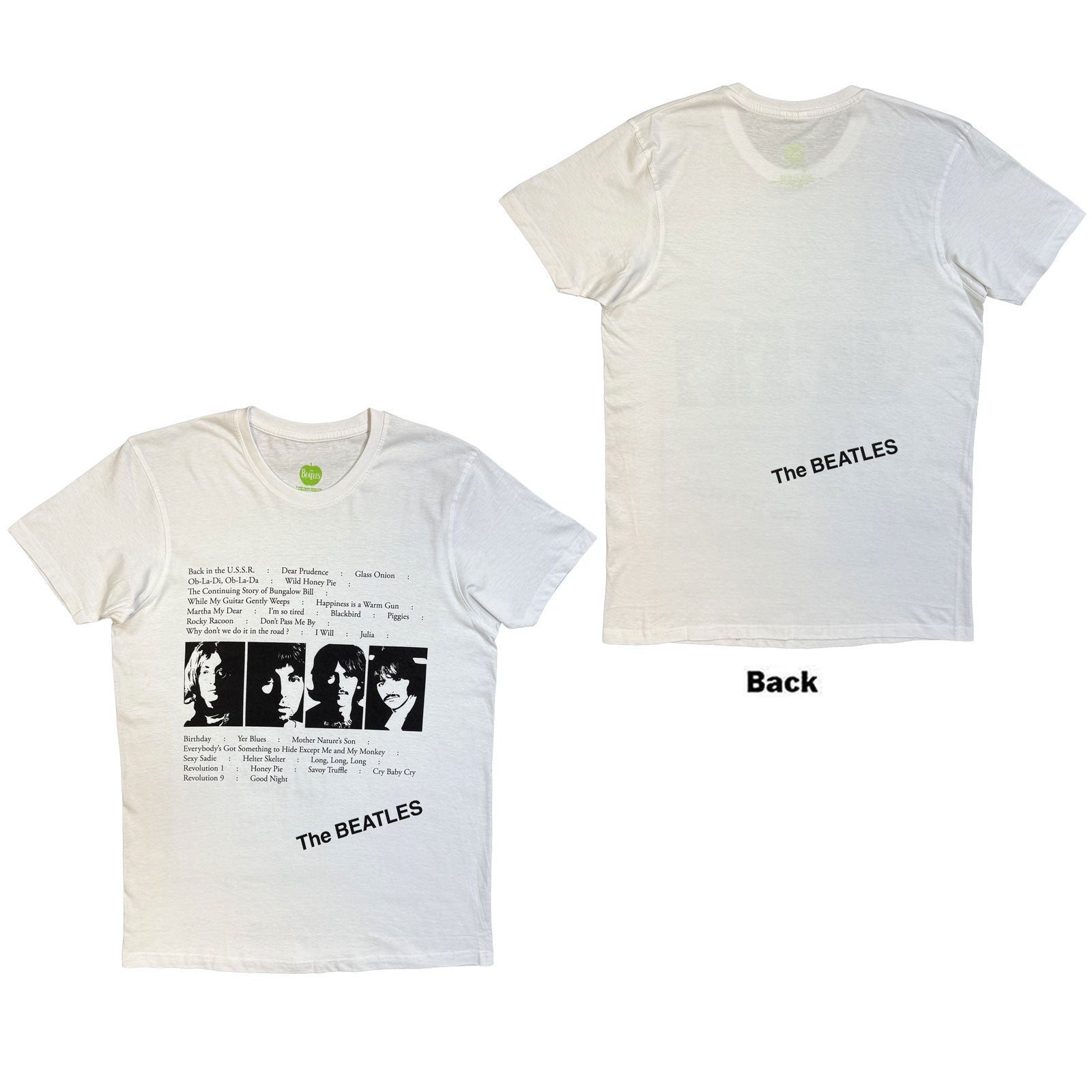 Een foto van een The Beatles T-Shirt
