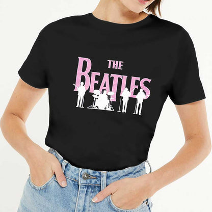 Een foto van een The Beatles T-Shirt