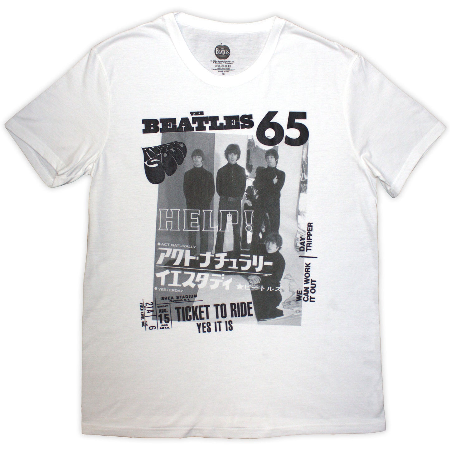 Een foto van een The Beatles T-Shirt