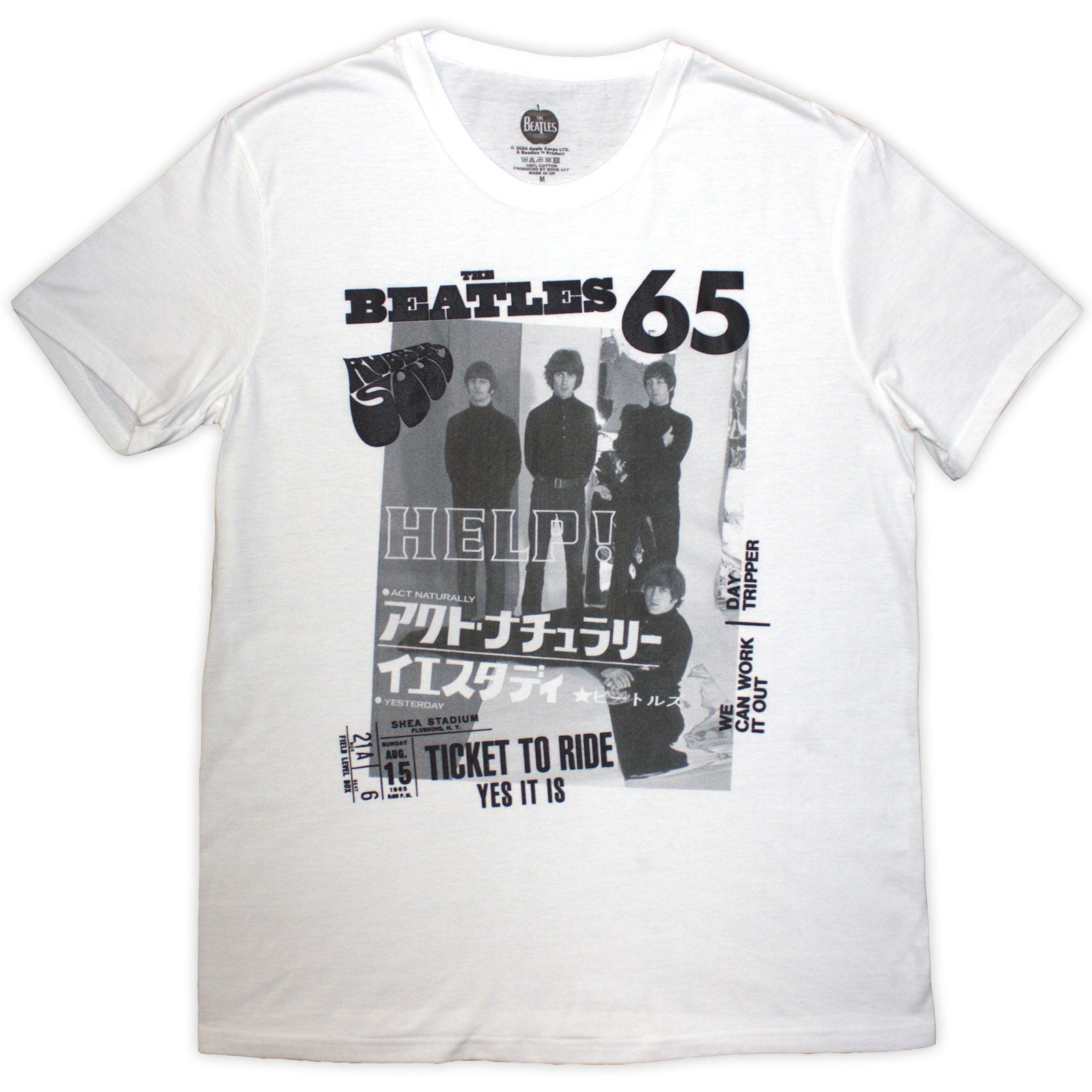 Een foto van een The Beatles T-Shirt