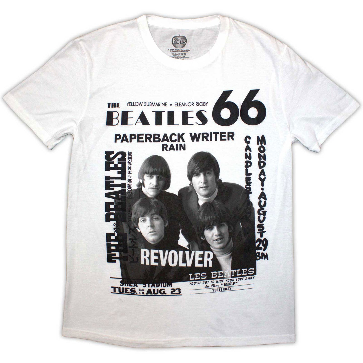 Een foto van een The Beatles T-Shirt
