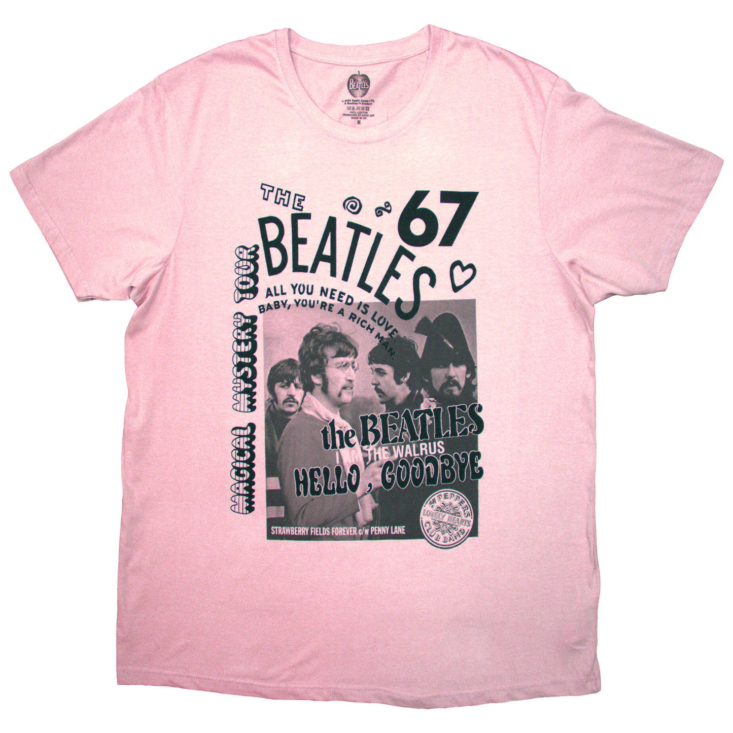 Een foto van een The Beatles T-Shirt