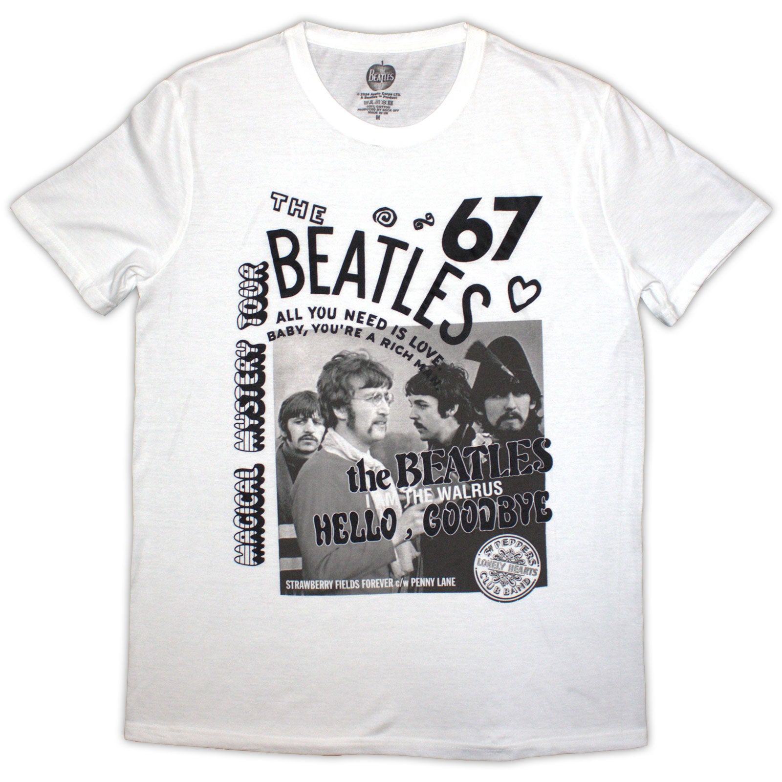 Een foto van een The Beatles T-Shirt