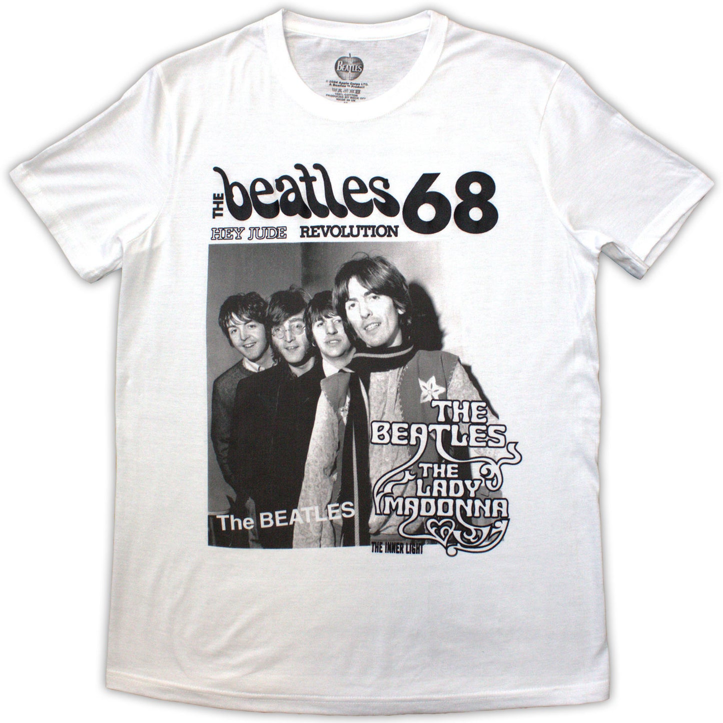 Een foto van een The Beatles T-Shirt