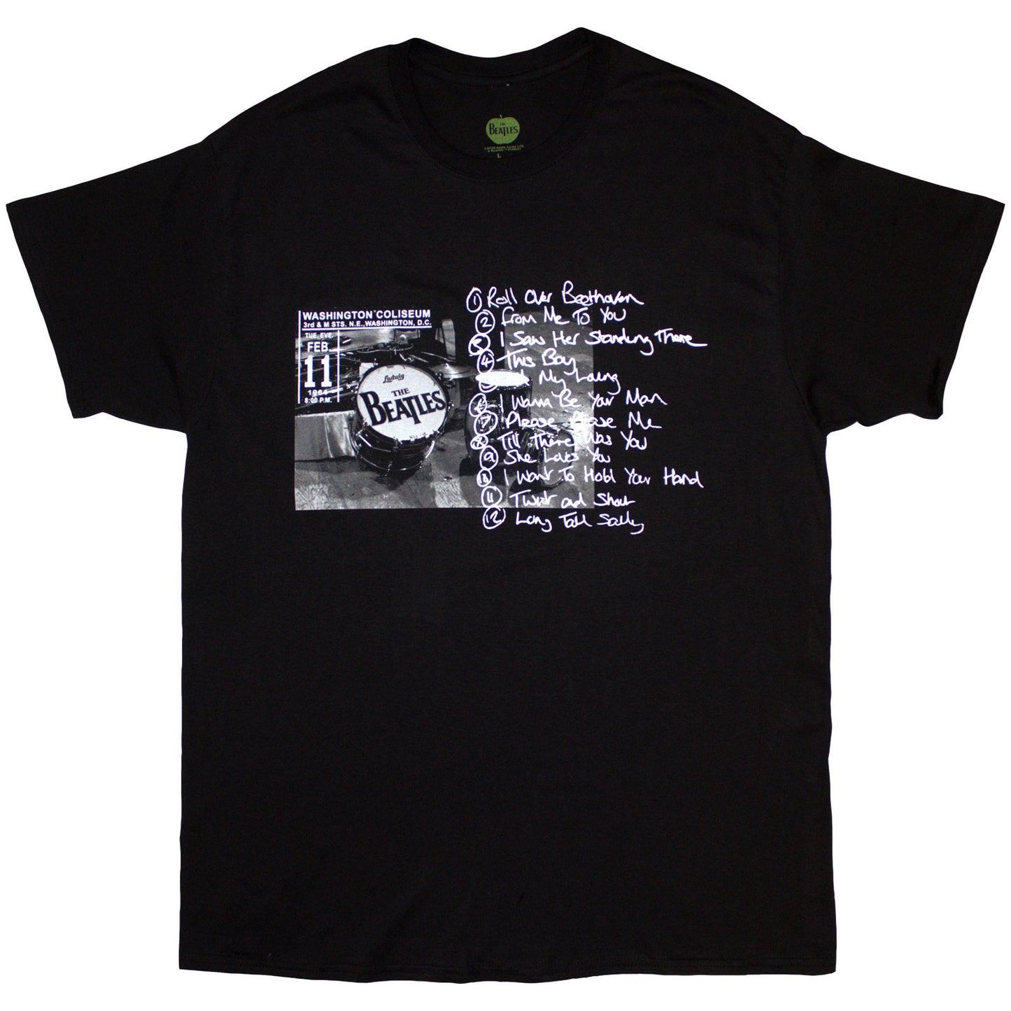 Een foto van een The Beatles T-Shirt