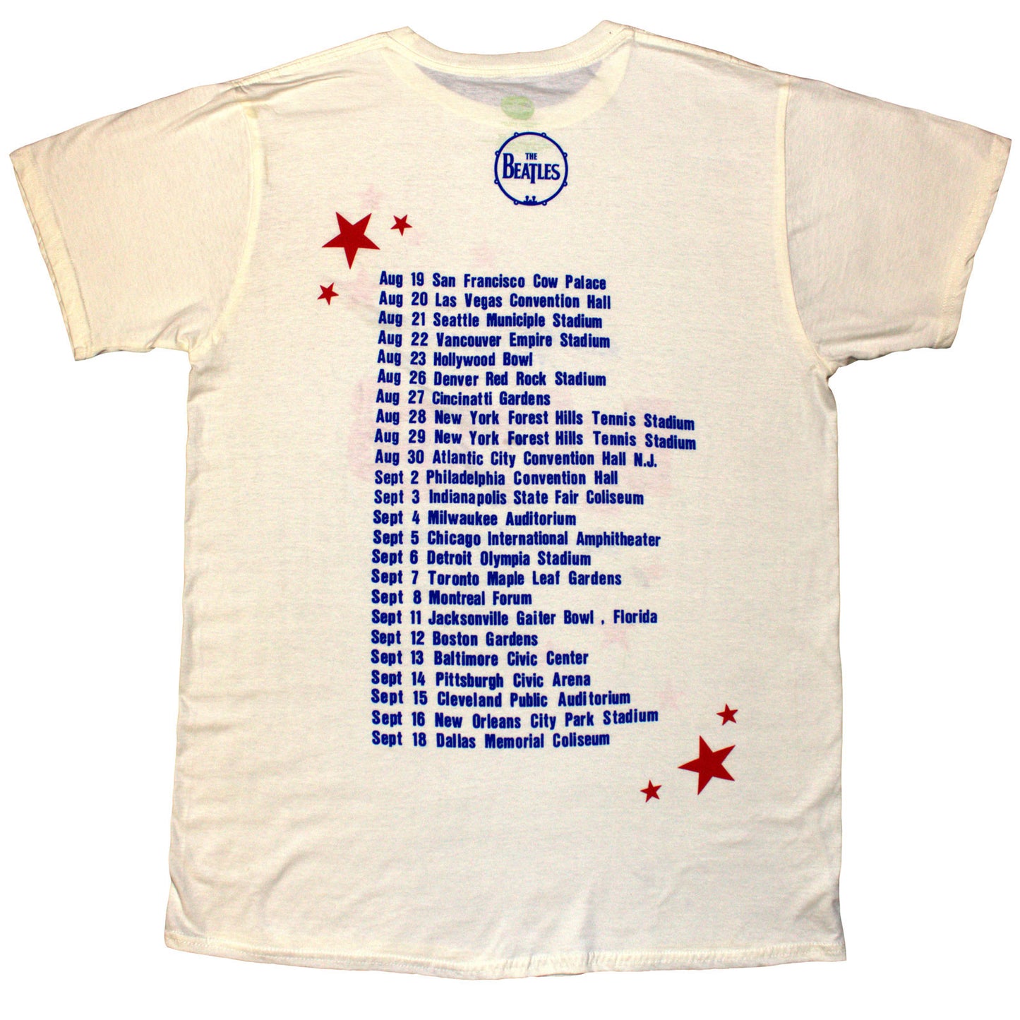 Een foto van een The Beatles T-Shirt