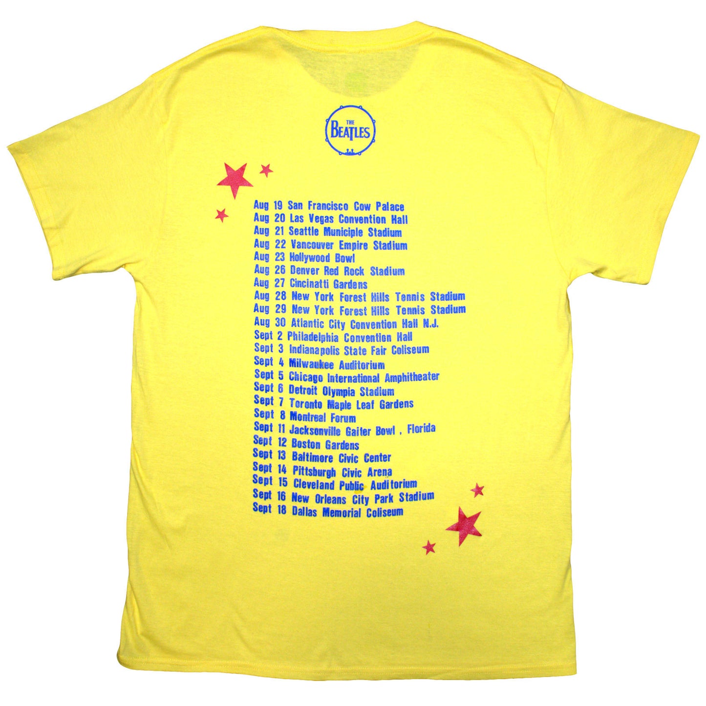 Een foto van een The Beatles T-Shirt