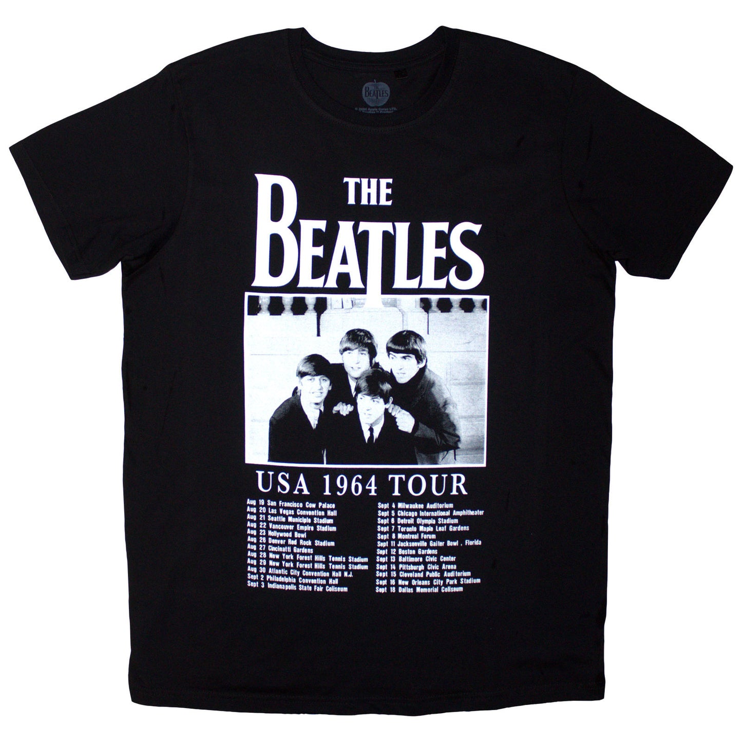 Een foto van een The Beatles T-Shirt