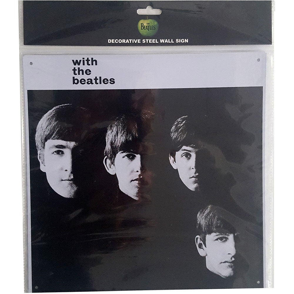 Een foto van een The Beatles Stalen Muur Bord