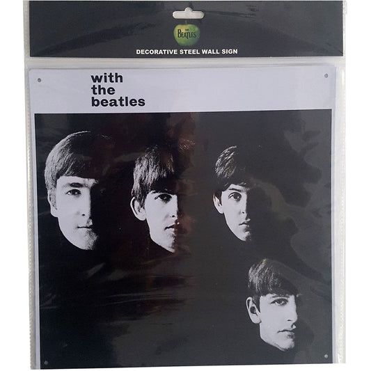 Een foto van een The Beatles Stalen Muur Bord