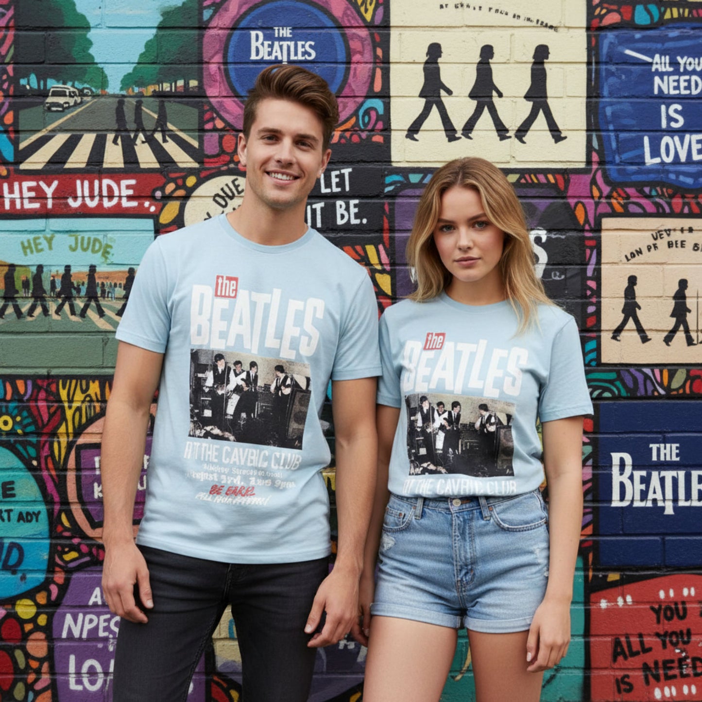 Een foto van een The Beatles T-Shirt