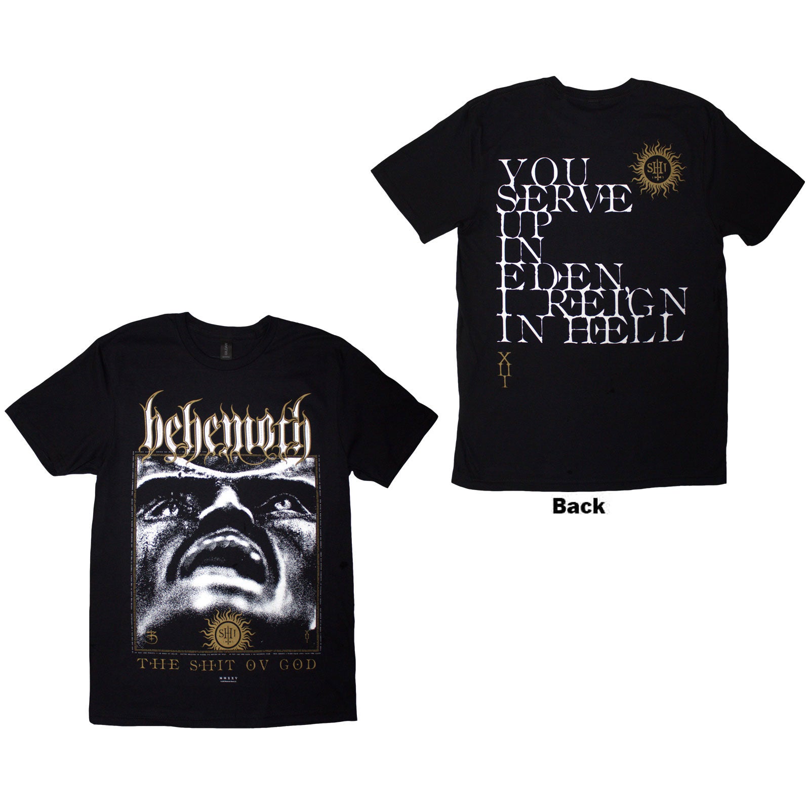 Een foto van een Behemoth T-Shirt