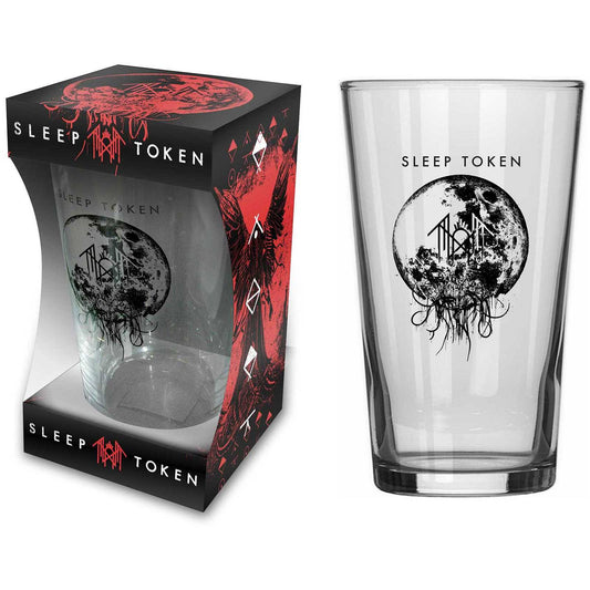 Een foto van een Sleep Token Bierglas