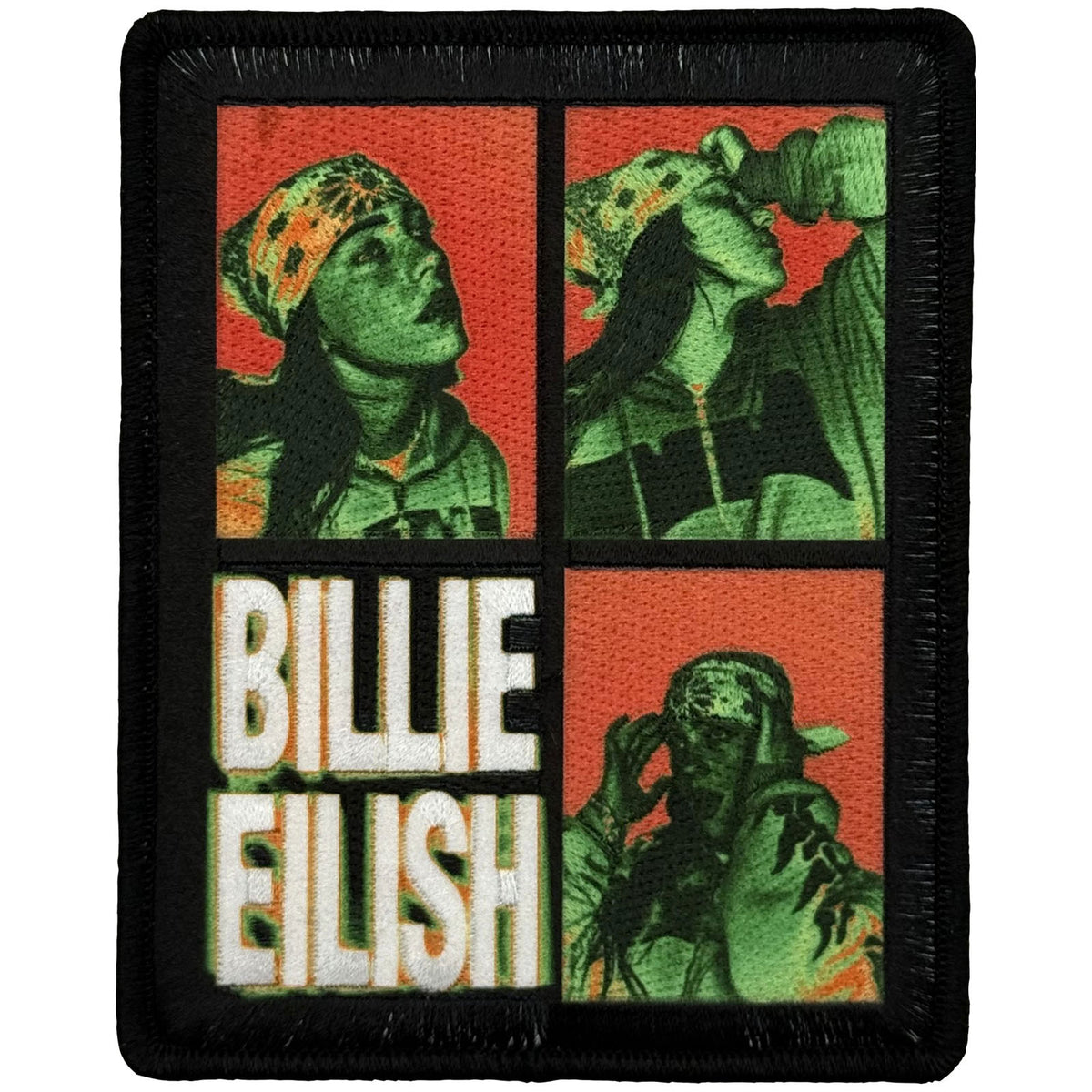 Een foto van een Billie Eilish Patch