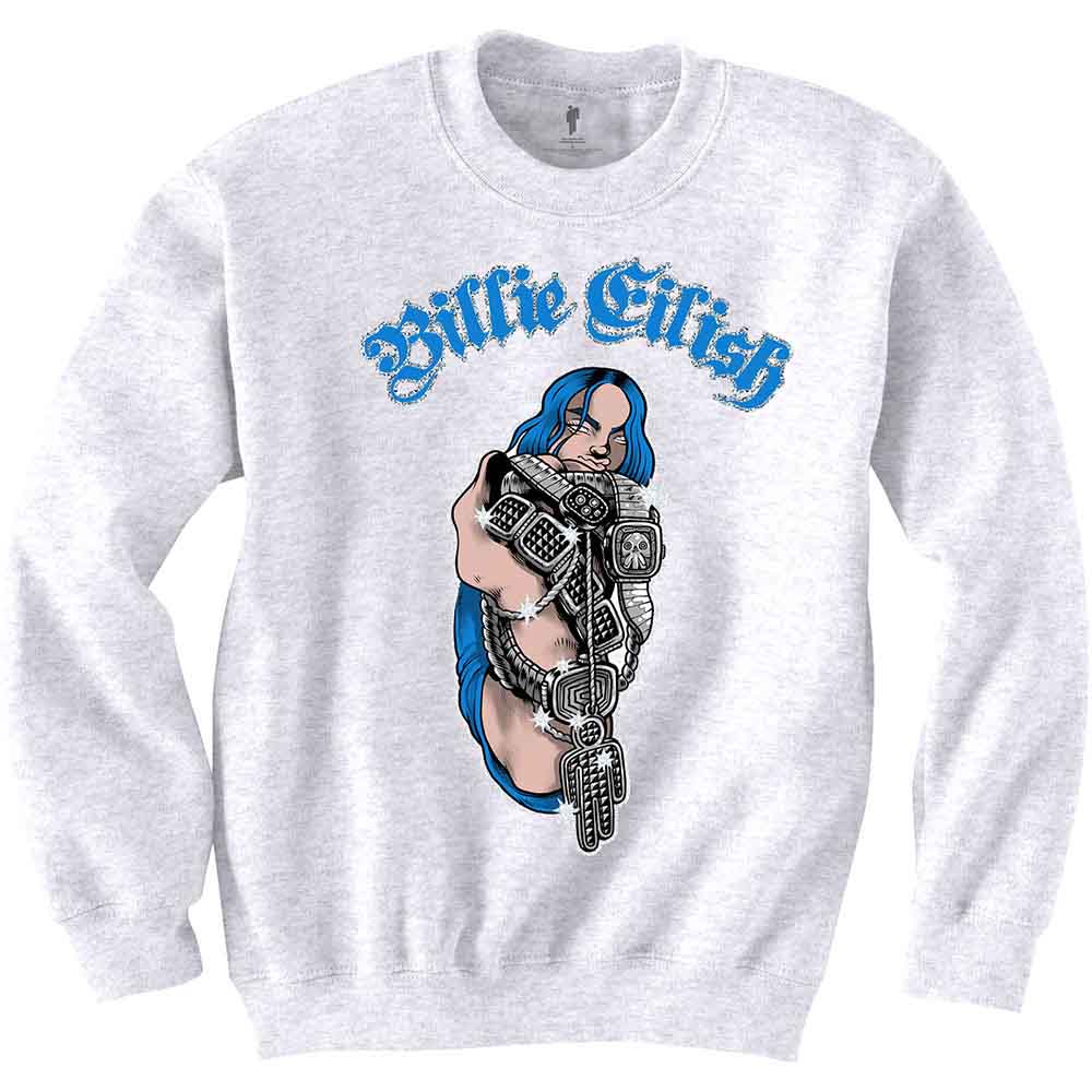 Een foto van een Billie Eilish Sweatshirt