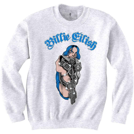 Een foto van een Billie Eilish Sweatshirt