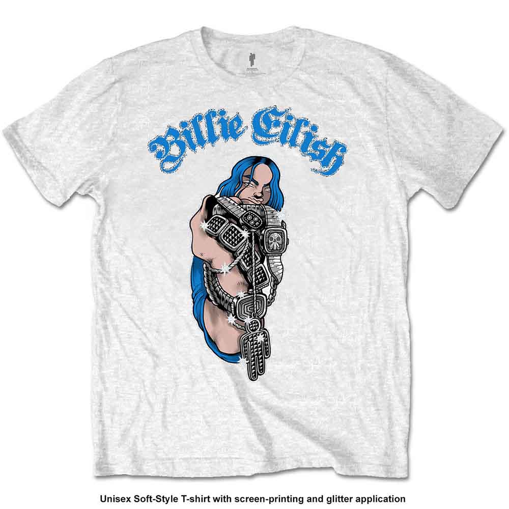 Een foto van een Billie Eilish T-Shirt