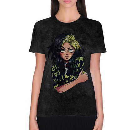 Een foto van een Billie Eilish T-Shirt