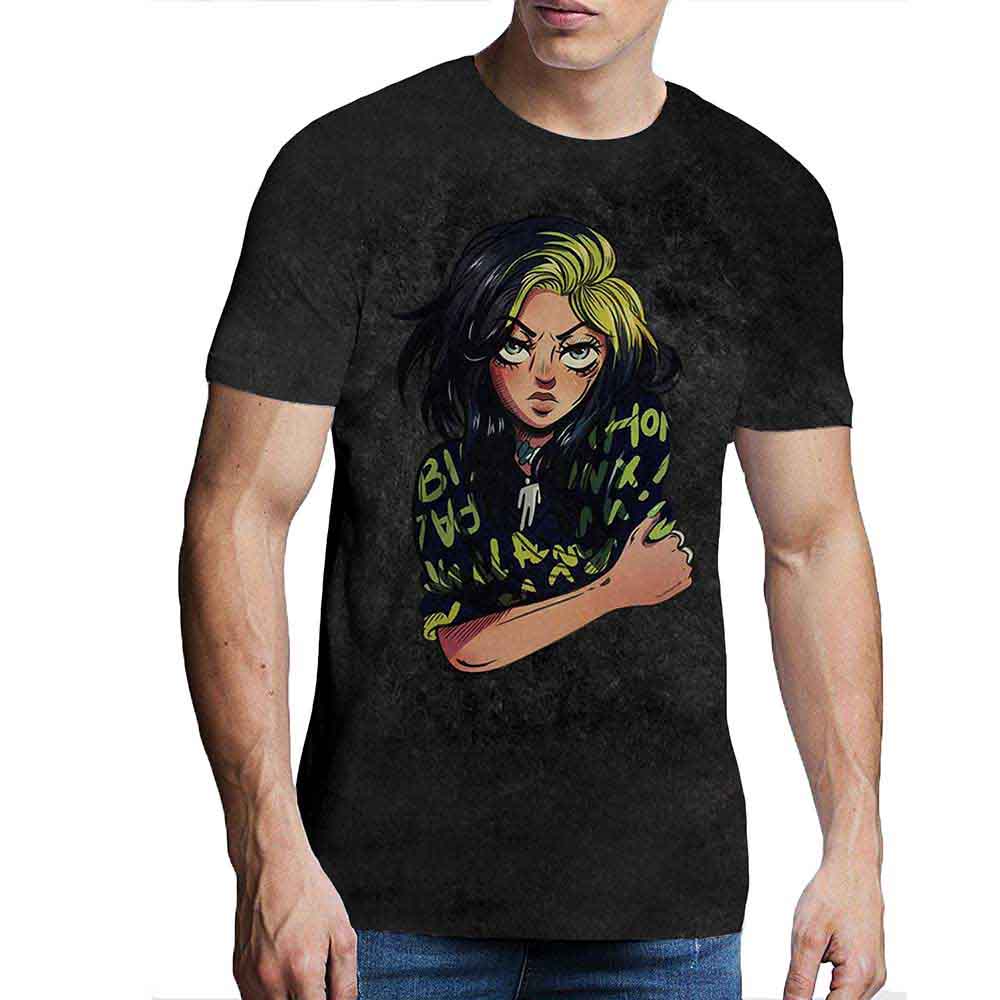 Een foto van een Billie Eilish T-Shirt