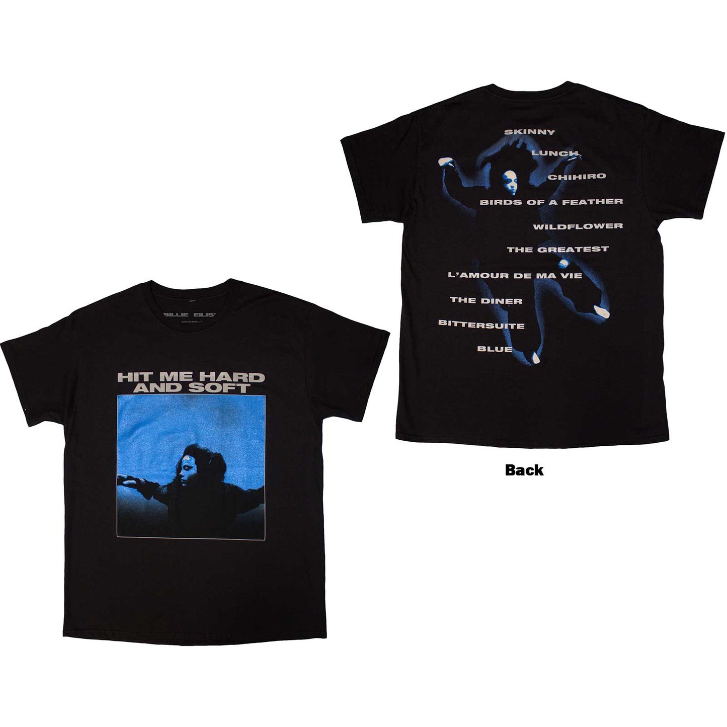 Een foto van een Billie Eilish T-Shirt