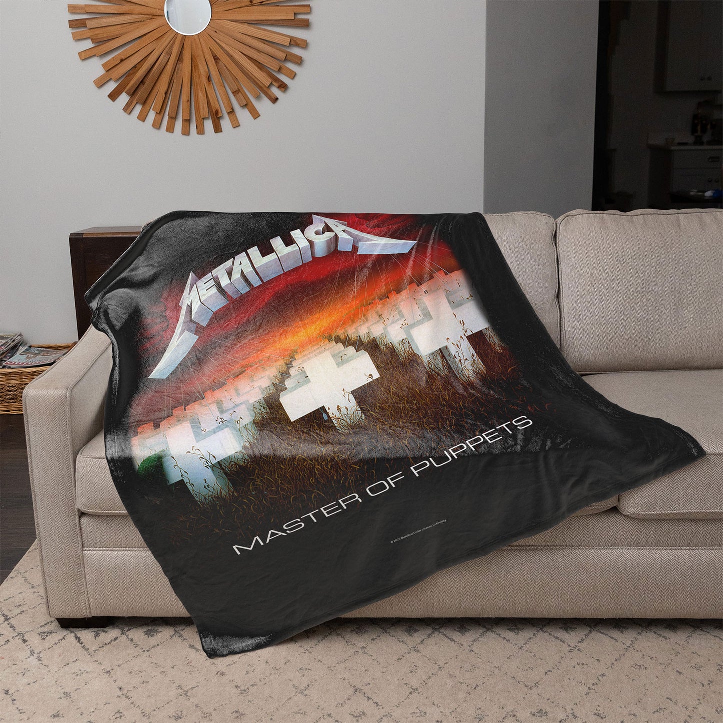 Een foto van een Metallica Woontextiel