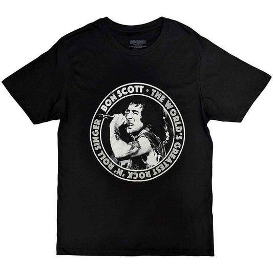 Een foto van een Bon Scott T-Shirt