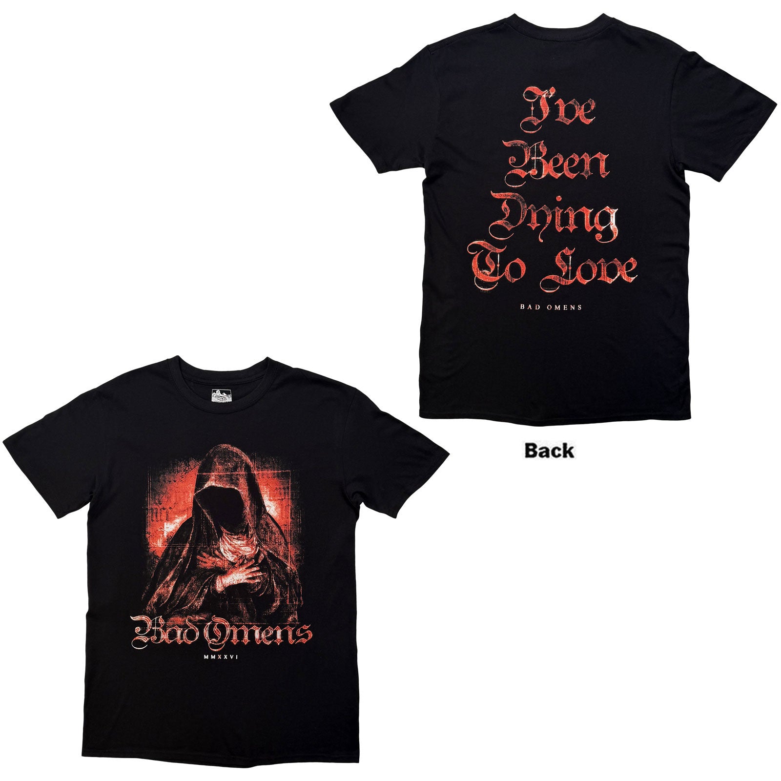 Een foto van een Bad Omens T-Shirt