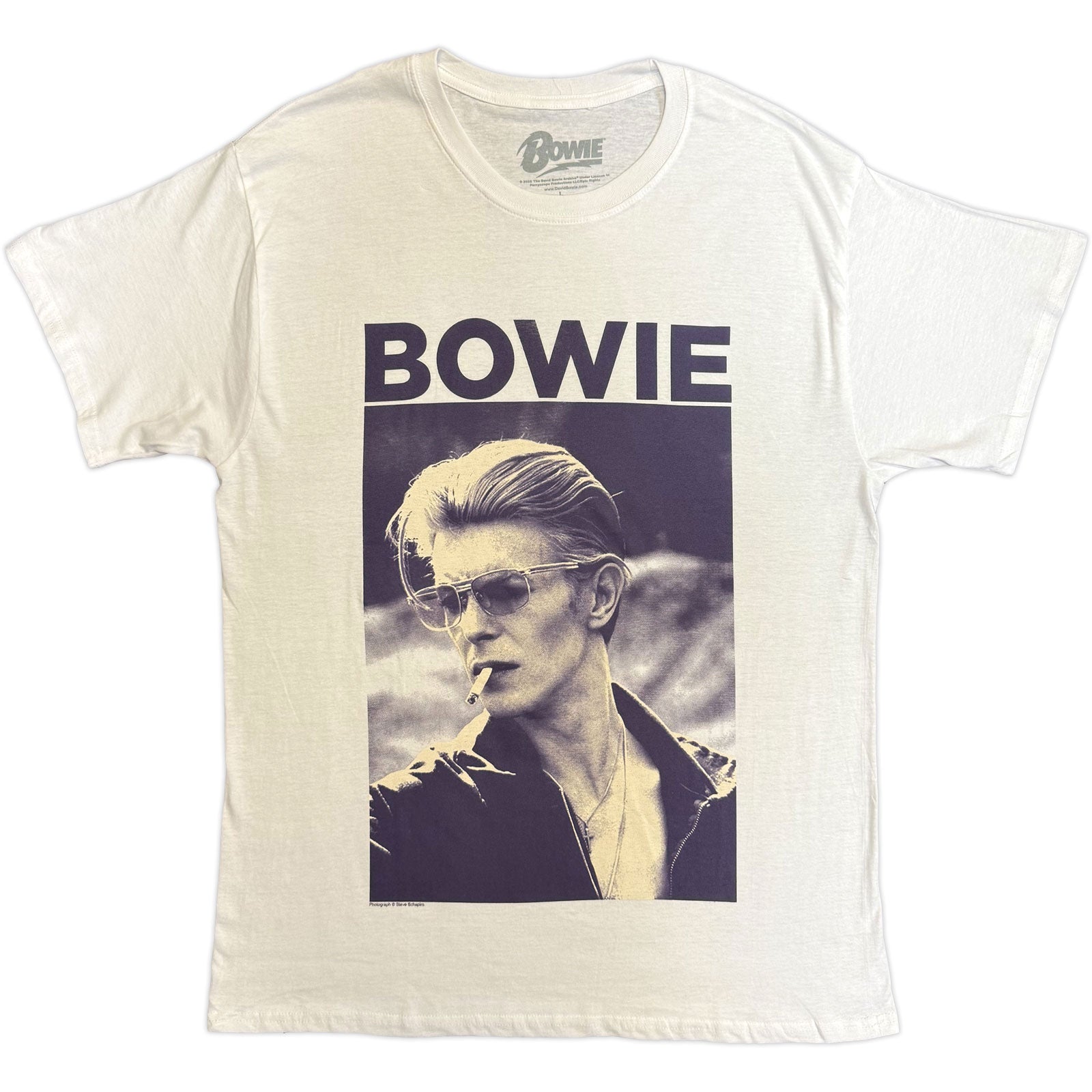 Een foto van een David Bowie T-Shirt